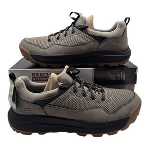 Skechers Cambert Herder‎ Shoes Men's Size 12 Cement Grey Sneakers 210899 CMNT